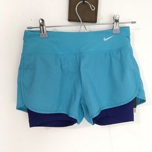 Nike NEW Dri-Fit 2-In-1 Rival Running Fitness A148